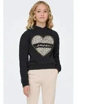 Kapuzensweatshirt KIDS ONLY "KOGCOOPER LIFE HEART LS HOODIE SWT NOOS",...