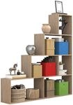 VCM Standregal "Holz Regal Raumteiler Standregal B&uuml;cher Dubila L" 1 Stk. tlg.