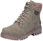 Winterboots RIEKER, Damen, Gr. 36, gr&uuml;n (oliv), Lederimitat, Basic, Schuhe