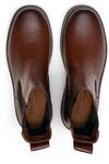 Chelseaboots MARC O'POLO "aus edlem Rindleder", Damen, Gr. 40, braun (cognac),