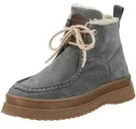 Schn&uuml;rstiefelette GANT "Gant Stiefelette Nubukleder", Damen, Gr. 37, grau,