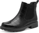 Tamaris Chelseaboots Blockabsatz, Stiefelette in angesagter Krokooptik