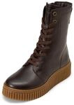 Stiefelette MARC O'POLO "aus softem Rindleder", Damen, Gr. 36, schwarz coffee,