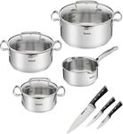 Tefal Topf-Set "G719S7 K2323S74 Duetto+ Ice Force" Set, Kasserolle 16 cm,...