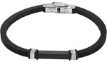 Armband LOTUS "Silent Impact", schwarz (schwarz, edelstahlfarben), Armb&auml;nder,