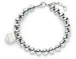 Armband COPENHAGEN STUDIOS "Schmuck Geschenk Edelstahl Cord Beads", silber
