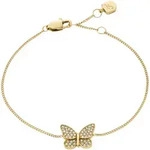 Armband FOSSIL "Schmuck Geschenk Edelstahl SUTTON Schmetterling", gold