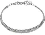 Armband LOTUS "Ionic", silber (edelstahlfarben, kristallwei&szlig;, kristallwei&szlig;),