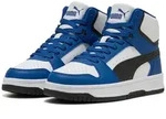 Sneaker PUMA "REBOUND SLAM MID JR", M&auml;dchen, Gr. 35,5, Textil, blau (clyde...