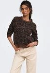 Strickjacke ONLY "ONLALIVIA O-NECK BUTTON CARDIGAN KNT", Damen, Gr. XS, braun