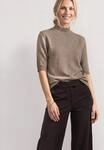 Pullunder STREET ONE, Damen, Gr. 34, beige (sanded amber meliert), Web, 37%