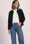 Kurzjacke STREET ONE, Damen, Gr. 34, schwarz, Web, 74% Baumwolle, 24% Polyester, 2%