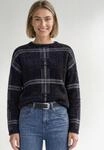 Strickpullover STREET ONE, Damen, Gr. 34, schwarz (indigo night), Stoff, 76%