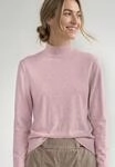 Rollkragenpullover STREET ONE, Damen, Gr. 34, rosa (quiet rose meliert), Stoff, 71%