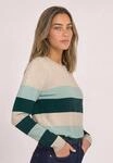 Streifenpullover STREET ONE, Damen, Gr. 34, beige (clay sand meliert), Feinstrick,