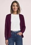 Cardigan STREET ONE, Damen, Gr. 34, lila (berry maroon), Stoff, 78% Viskose, 22%