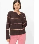 Strickpullover BRAX "Style LIZ", Damen, Gr. 38, braun (dunkelbraun), Strick, 43%