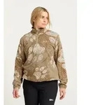 Stehkragenpullover JACK WOLFSKIN "PAW ERA 100 PRINT HZ W", Damen, Gr. XS (34),...