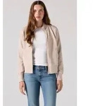 Sweatjacke LEVI'S "GR SLIM FIT FULL ZIP", Damen, Gr. S (36), beige (slim fit...
