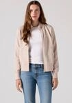 Sweatjacke LEVI'S "GR SLIM FIT FULL ZIP", Damen, Gr. S (36), beige (slim fit fleece