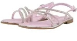 Sandale BUFFALO "Buffalo KIRA SND", Damen, Gr. 38, rosa (pink, silber), Baumwolle,
