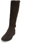 Stiefel MARC O'POLO "aus weichem Veloursleder", Damen, Gr. 37, Synthetik, braun