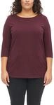s.Oliver CURVE 3/4-Arm-Shirt mit U-Boot-Ausschnitt / Gro&szlig;e Gr&ouml;&szlig;en