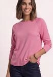 Langarmshirt STREET ONE, Damen, Gr. 36, rosa (warm blush meliert), Stoff, 67%