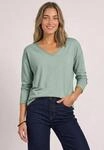STREET ONE Langarmshirt aus softem Materialmix