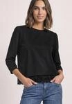 3/4-Arm-Shirt STREET ONE, Damen, Gr. 34, schwarz, Stoff, 71% Polyester, 26% Viskose,