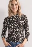 STREET ONE Stehkragenshirt Allover-Print, Modalmix