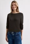 STREET ONE Langarmshirt in Unifarbe
