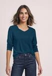 STREET ONE Langarmshirt in Unifarbe