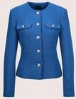 MADELEINE Jerseyblazer "Blazer Eleganter Kurzblazer ohne Kragen"