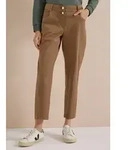 Stoffhose CECIL, Damen, Gr. 26, L&auml;nge 28, braun (creamy mocha), Web, 97%...