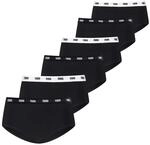 Panty PUMA "PUMA WOMEN COTTON MINI SHORTS 6P ECOM", Damen, Gr. L, Jersey, schwarz,