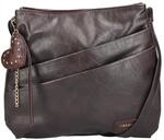 Rieker Umh&auml;ngetasche Schultertasche, Damen Handtasche mit zwei Hauptf&auml;chern