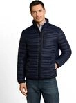 Steppjacke TOM TAILOR, Herren, Gr. XXL, sky captain blau, Web, Obermaterial: 100%