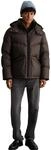 Outdoorjacke MARC O'POLO DENIM "mit abnehmbarer Kapuze", Herren, Gr. S, braun
