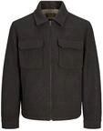 Blouson JACK & JONES "JPRBLUWAKEFIELD WOOL BLEND JACKET SN", Herren, Gr. L, braun