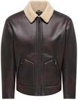 Blouson ONLY & SONS "ONSRIKER PU SHEARLING JACKET OTW VD", Herren, Gr. L, braun (hot
