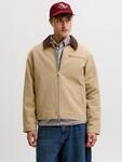 Outdoorjacke JACK & JONES "JORCHAMBERI WORKER JACKET SN", Herren, Gr. L, beige