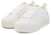 Sneaker BUFFALO "Buffalo MADISON LOW BLOOM", Damen, Gr. 41, wei&szlig; (wei&szlig;, gold),