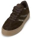 Sneaker MARC O'POLO "aus ge&ouml;ltem Veloursleder und Kunstfell", Damen, Gr. 36, braun