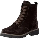 Schn&uuml;rstiefelette REMONTE "Remonte Stiefelette Veloursleder", Damen, Gr. 40, braun