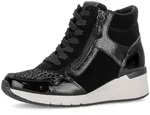 Sneaker GABOR "Sneaker high", Damen, Gr. 35, schwarz, Schuhe Sneaker