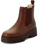 Winterboots TAMARIS, Damen, Gr. 37, braun (cognac), Leder, Schuhe Winterboots,