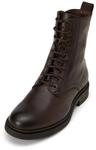 Stiefelette MARC O'POLO "mit praktischem Innenzipper", Damen, Gr. 36, braun (schwarz