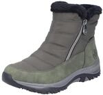 Winterboots RIEKER, Damen, Gr. 38, Warmfutter, gr&uuml;n (khaki), Lederimitat, Textil,