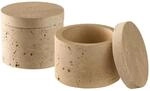 APS Butterdose "2er Set MINERA" Beton, &Oslash; 6 cm, H: 5 cm, 40 ml, Unikat